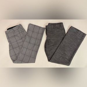 EXPRESS Columnist Dress Pants Trousers Slacks 12 plaid stretch menswear crop